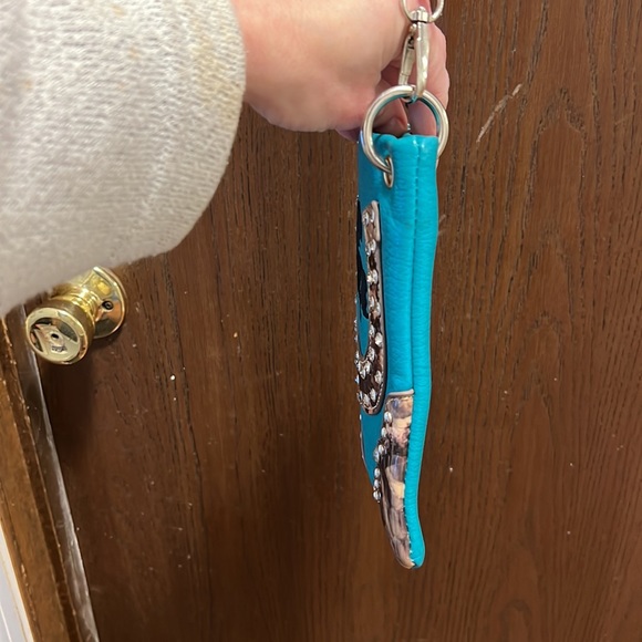 Crossbody Phone bag Horse and Horseshoe Blue - Picture 9 of 13